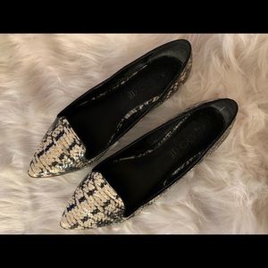 Aldo faux snakeskin print flats